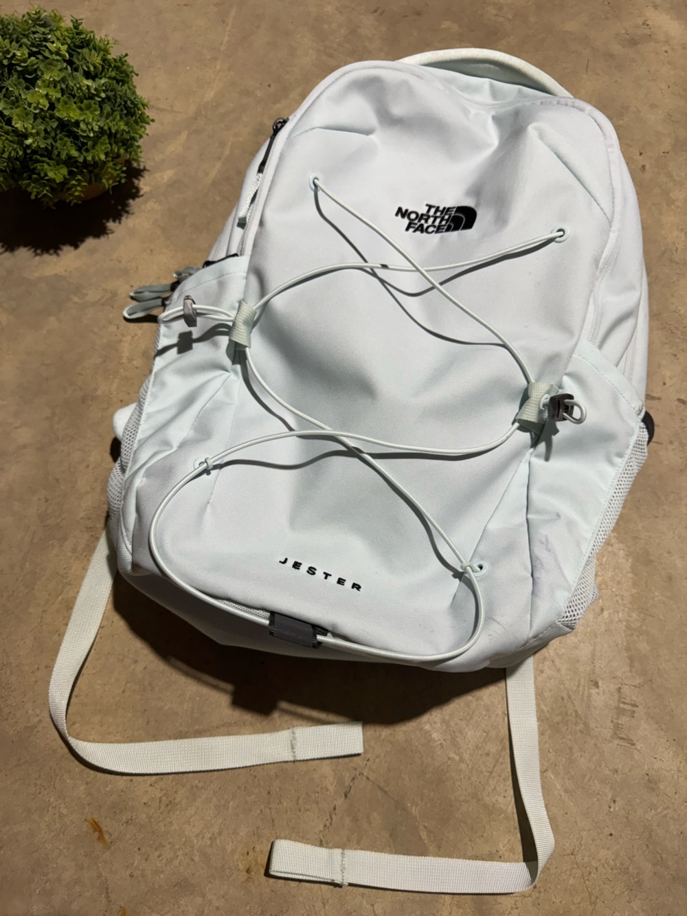The North Face Jester Backpack Light Blue School Laptop Book Bag Hiking Camping